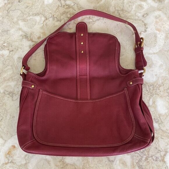 MAXXIMUM Genuine Pebble Leather Large Hobo Style Shoulder Bag - Picture 10 of 14